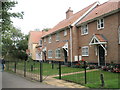 Newer houses near the parish church