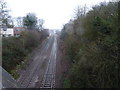 Towards Kiddy on the railway line