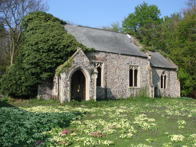 Burlingham St Peter's ruined church