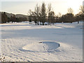 North Inch golf course under snow