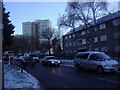 Flats along Claremont Road Cricklewood