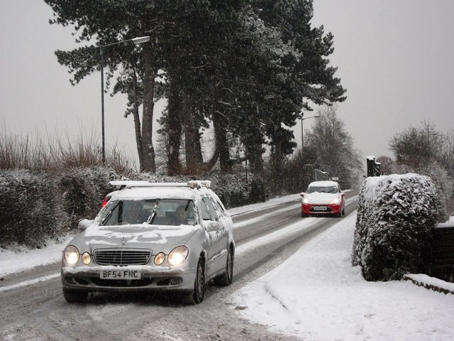 Spring Lane in the snow