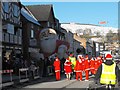 Santas assemble in Broad Street