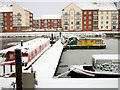 Bridgwater Docks in winter