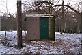 Abandoned radio equipment hut on Kinnoull Hill