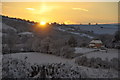 Mid Devon : Sunrise from Hensleigh Hill