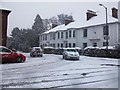 SP2871 : Snow at Abbey End by John Brightley