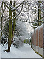 Public footpath near Colton Hills School, Wolverhampton