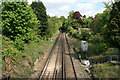 Portsmouth line railway from Ferry Lane bridge