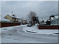 Looking from South Road into a snowy Central Road