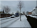 A snowy pavement in Central Road