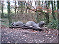 Log sculpture in Tehidy Country Park