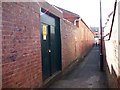 Electricity substation and path to Priory Road, Kenilworth