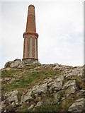 SW3531 : Chimney on Cape Cornwall by Philip Halling