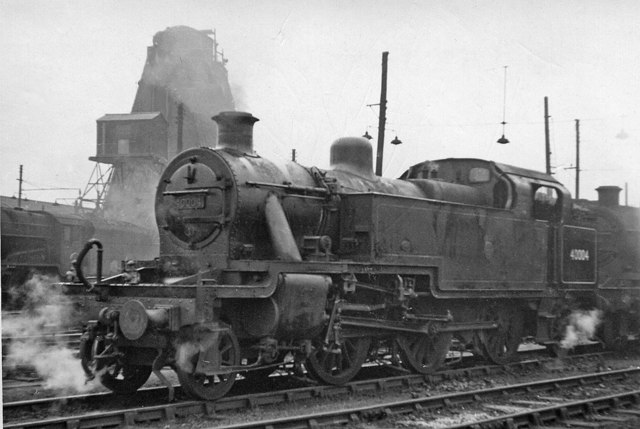 An LMS Fowler 3P 2-6-2T at Willesden... © Ben Brooksbank :: Geograph ...