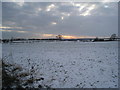 SK7662 : Winter scene near Northfield Farm by Jonathan Thacker