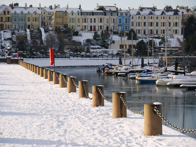 Frozen Bangor Marina