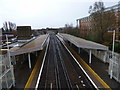 Durrington-on-sea Station from the footbridge- looking east