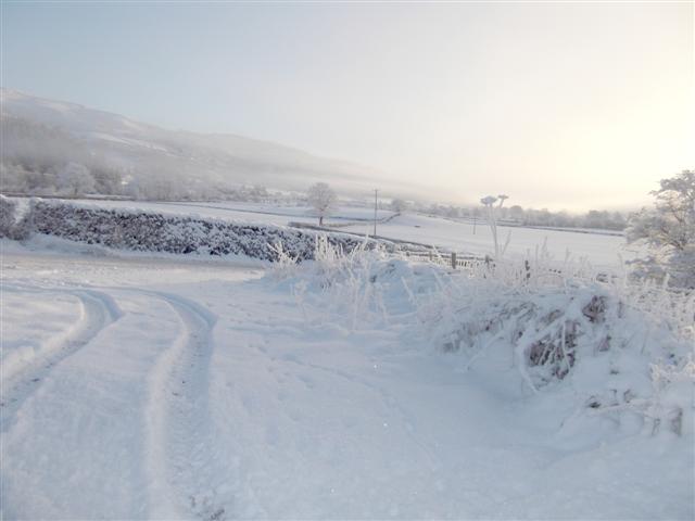 Christmas day 2010. The frozen North Wales.