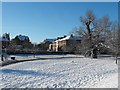 Empty car park, Christmas Day