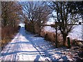 Footpath sign, Ings Lane