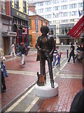 O1533 : Phil Lynott statue, off Grafton Street, Dublin by Christopher Hilton