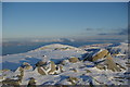 NR9045 : Beinn Bhreac north top by Leslie Barrie