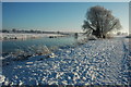 SO9036 : Frozen River Avon by Philip Halling