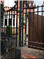 Gate at entrance to Kenilworth Cemetery