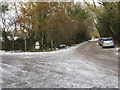 Bridleway junction at the end of Nore Wood Lane