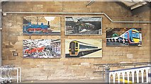 NO1123 : Mural, Perth railway station by Richard Webb