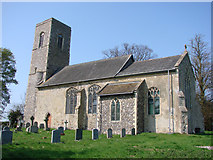 TG3308 : Braydeston St Michael's church by Adrian S Pye