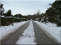 NH5057 : Minor road at Knockfarrel by Dave Fergusson