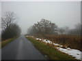 Looking south along Bellcroft Lane near Thorngumbald