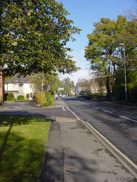 Station Road, West Moors, looking north