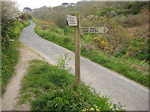 SW3630 : South West Coast Path in the Cot Valley by Philip Halling