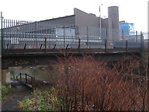 SK3390 : Hillsborough - Cadbury factory bridge by Dave Bevis