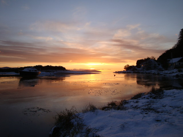 Winter sunrise Waterfoot