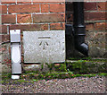 United Reformed church in Mere Street, Diss - bench mark