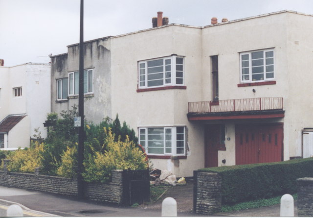 Art Deco houses, Station Road, Weston-Super-Mare