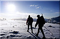 NN5440 : Winter walking on Beinn nan Oighreag by Walter Baxter