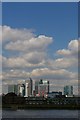 Canary Wharf towers from Greenwich Pier