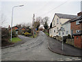 SO2090 : Minor road behind Sarn Inn by John Firth