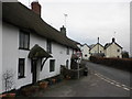 Thatched cottages, Whaddon Cross