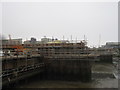 Bridge construction works in Milton Creek