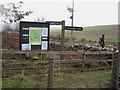 Signpost and information board, Torwoodlee walk