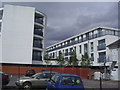 New flats behind Chertsey station