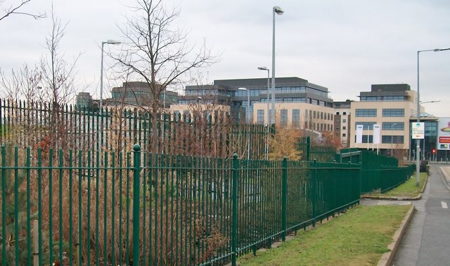 The Gateway Office Complex in East Wall  from Alfie Byrne Road