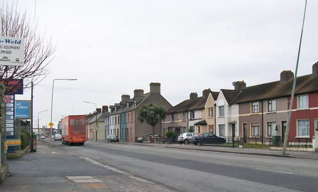 Terraced Houses On Either Side Of The © Eric Jones Geograph Ireland