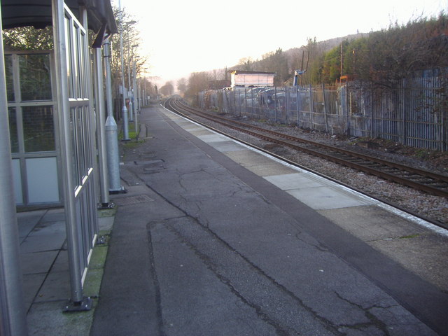 Dorking West station platform
